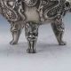 Chinese Tibetan Silver Hand - Carved Loong Incense Burner W Ming Xuan De Gd5655 Incense Burners photo 1