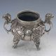 Chinese Tibetan Silver Hand - Carved Loong Incense Burner W Ming Xuan De Gd5655 Incense Burners photo 4