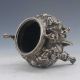 Chinese Tibetan Silver Hand - Carved Loong Incense Burner W Ming Xuan De Gd5655 Incense Burners photo 5