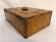 Antique Mid 19th C Primitive Solid Birdseye Tiger Maple Wood Dovetailed Box Primitives photo 4
