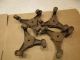 4 Antique / Vintage Cast Iron 3 Wheel Swivel Caster Stove,  Furniture,  Piano Mover Stoves photo 5