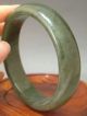 Antique Old Chinese Celadon Nephrite Jade Bangle Bracelet 