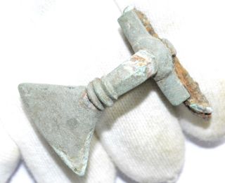 Roman Bronze Decorated Bow Type Brooch/fibula - Very Rare Type Artifact - A948 photo