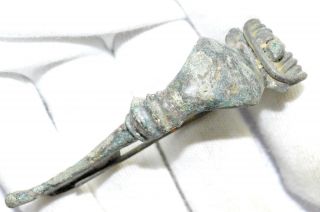 Roman Trumpet Type Brooch/fibula - Lovely Ancient Historic Artifact - A952 photo