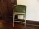 Vintage Step Stool Bench Seat Chair Green Stow Away Seat Retro Indiana Post-1950 photo 8