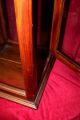 Small Antique Mahogany & Glass Curio Display Cabinet Display Cases photo 4