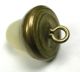 Antique Shell In Metal Button Realistic Acorn Design - 9/16 