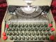 Vintage Antares Parva Portable Typewriter B - 026444 In Metal Case Italy 1950 ' S Typewriters photo 1