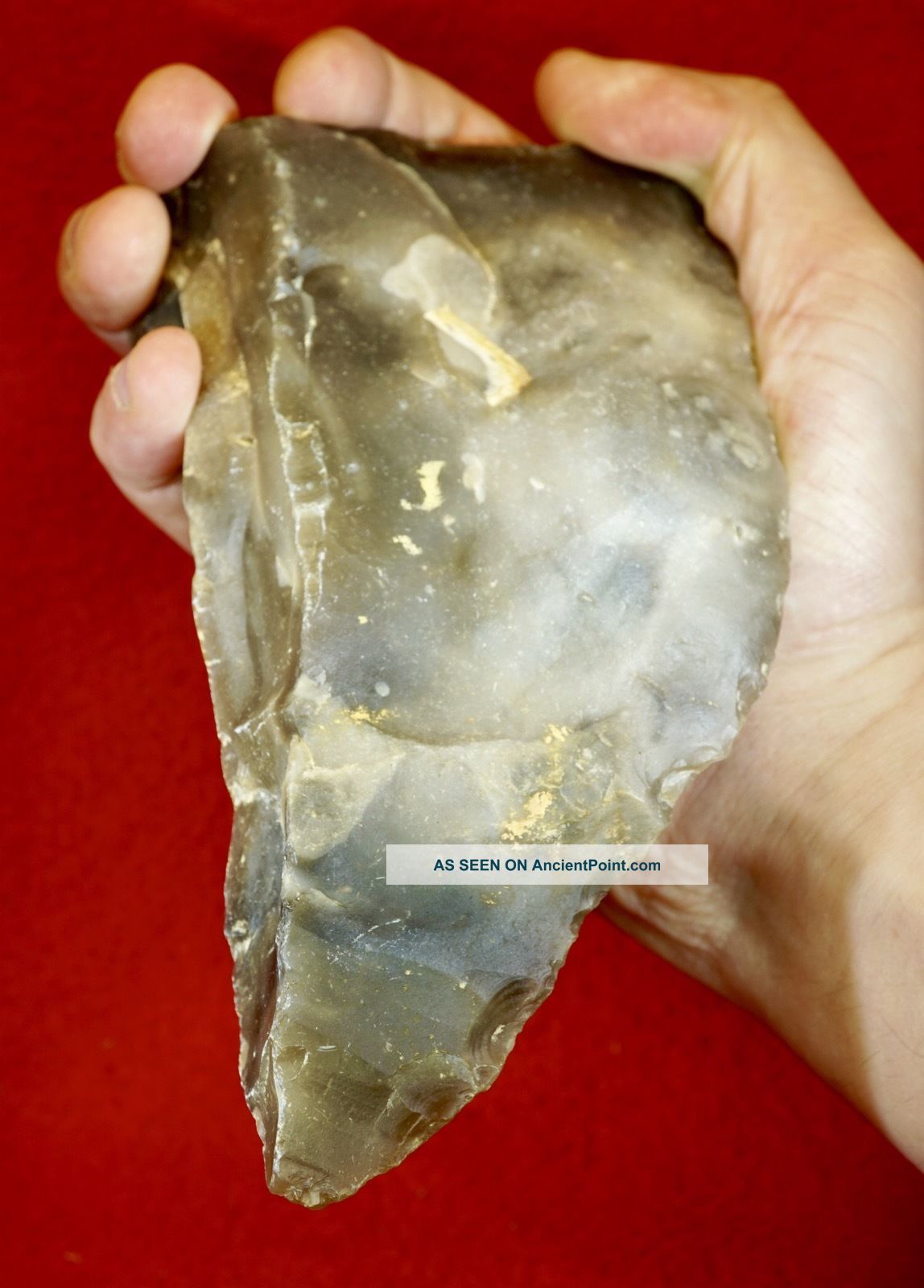 Large Mousterian Triangular Biface,  Quadrilateral Point/backed Scraper Neolithic & Paleolithic photo