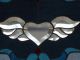 • Hearts Desire •beveled Stained Glass Window Panel • 27 ½” - 15 ½” (70x39cm) 1940-Now photo 5