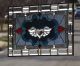 • Hearts Desire •beveled Stained Glass Window Panel • 27 ½” - 15 ½” (70x39cm) 1940-Now photo 8