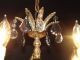 Antique Petite Brass Crystal Chandelier 5 Lights,  Crystals,  Black Accent Chandeliers, Fixtures, Sconces photo 4