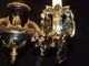 Antique Petite Brass Crystal Chandelier 5 Lights,  Crystals,  Black Accent Chandeliers, Fixtures, Sconces photo 5