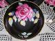 Paragon Pink Rose Blue Forget Me Not Black Tea Cup And Saucer Cups & Saucers photo 1