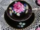 Paragon Pink Rose Blue Forget Me Not Black Tea Cup And Saucer Cups & Saucers photo 6