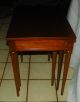 Walnut Nesting Tables / Side Tables By Heritage (t586) Post-1950 photo 3