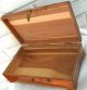 Vintage Wood And Metal Jewelry Box Cedar? Boxes photo 2