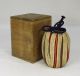 F379: Japanese Old Takatori Pottery Tea Caddy Of Appropriate Glaze Tea Caddies photo 7