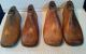 4 Asstd Cobbler ' S Child Antique Wood Shoe Last Mold Form Size 3 3 1/2 5 Primitives photo 8