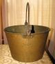 Antique Brass Bucket Pail Signed Brown & Bros Waterbury Ct Usa Made Vintage 1856 Primitives photo 1