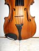Vintage Old Antique 1800s 1 Pc Back Full Size Violin - String photo 4