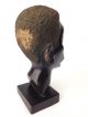 Antique Hand Carved Heavy 2 Lb Wood Face Smoking Sculpture Sculptures & Statues photo 8