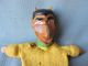 Antique Wooden Punch And Judy Hand Puppet ' The Devil ' 1920 ' S German 2 Carved Figures photo 1