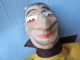 Antique Wooden Punch And Judy Hand Puppet ' The Devil ' 1920 ' S German 1 Carved Figures photo 2