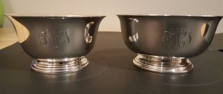 Two Sterling Silver Bowls,  Manchester And Lord Saybrook 8.  6ozt photo