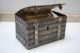 Antique 12 Loth / 750 Silver Trunk Bank Germany photo 4