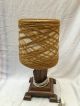 Vintage Art Deco Wooden Lamp Base And Shade 20th Century photo 1
