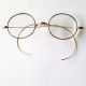 Antique Pre Civil War Solid 14k Yellow Gold Diminutive Eyeglasses Spectacles 19c Optical photo 4