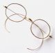 Antique Pre Civil War Solid 14k Yellow Gold Diminutive Eyeglasses Spectacles 19c Optical photo 5