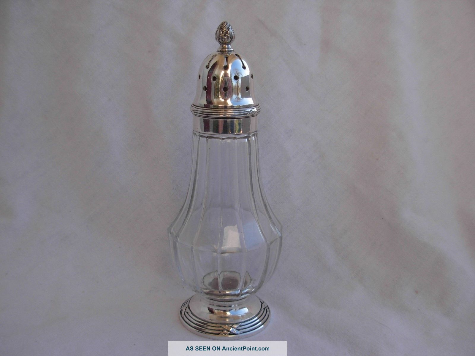 Christofle Silverplate Crystal Sugar Shaker Other Antique Silverplate photo