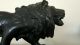 Japanese Bronze Study Of A Prowling Lion 4 Character Sign 43cm Meiji Period Vases photo 5