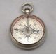 Antique Leedawl Nickel Pocket Compass Short & Mason Rochester Vintage Locking Compasses photo 4