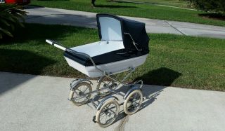 Vintage Peg Perego Pram Stroller Carriage Baby Buggy - Condit.  Antique photo