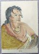 1842 G.  Catlin Handcol Engraving Native American Indians Pawnee Warrior Native American photo 1