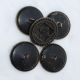 5 Victorian Large Metal Coat Buttons Matching 1.  25 Inch Steampunk Ornate Shanks Buttons photo 1