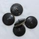 5 Victorian Large Metal Coat Buttons Matching 1.  25 Inch Steampunk Ornate Shanks Buttons photo 2