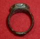 Merovingian Ancient Artifact - Solid Bronze Ring Circa 500 - 600 Ad - 3255 - British photo 10