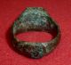 Merovingian Ancient Artifact - Solid Bronze Ring Circa 500 - 600 Ad - 3255 - British photo 6