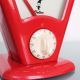 Dulton Yasu Sasamoto Space Age Weighing Scale Alarm Clock Mid Century Red Vintag Scales photo 1