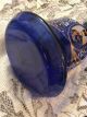 Antique Bohemian Blue Cobalt Persian Qajar Islamic Glass Hookah Shah 19th Moser Islamic photo 4