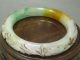 Antique Chinese Old Celadon Nephrite Grade A Jade Phoenix Bracele Bracelets photo 4
