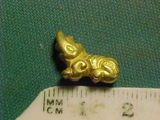 Sassanian Solid Gold Amulet Circa 224 - 642 Ad.  (elephant) photo
