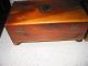 Antique Cedar Jewelry Box - Victorian - Decorative - Trinket Chest - Wood - Vtg?for Twins Boxes photo 4