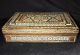 Antique Islamic Micro Mosaic Inlaid Wood Jewellery Trinket Box Boxes photo 1