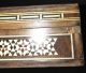 Antique Islamic Micro Mosaic Inlaid Wood Jewellery Trinket Box Boxes photo 6