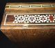 Antique Islamic Micro Mosaic Inlaid Wood Jewellery Trinket Box Boxes photo 7